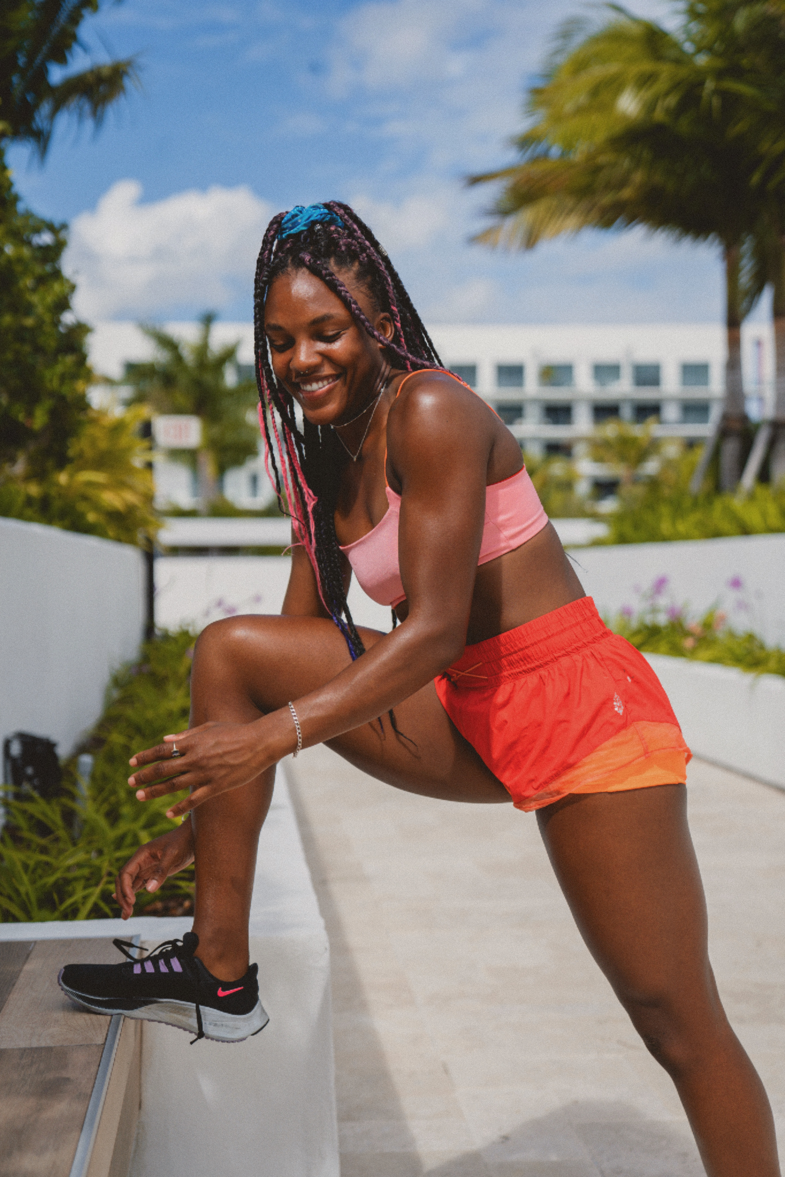 Training session on the track