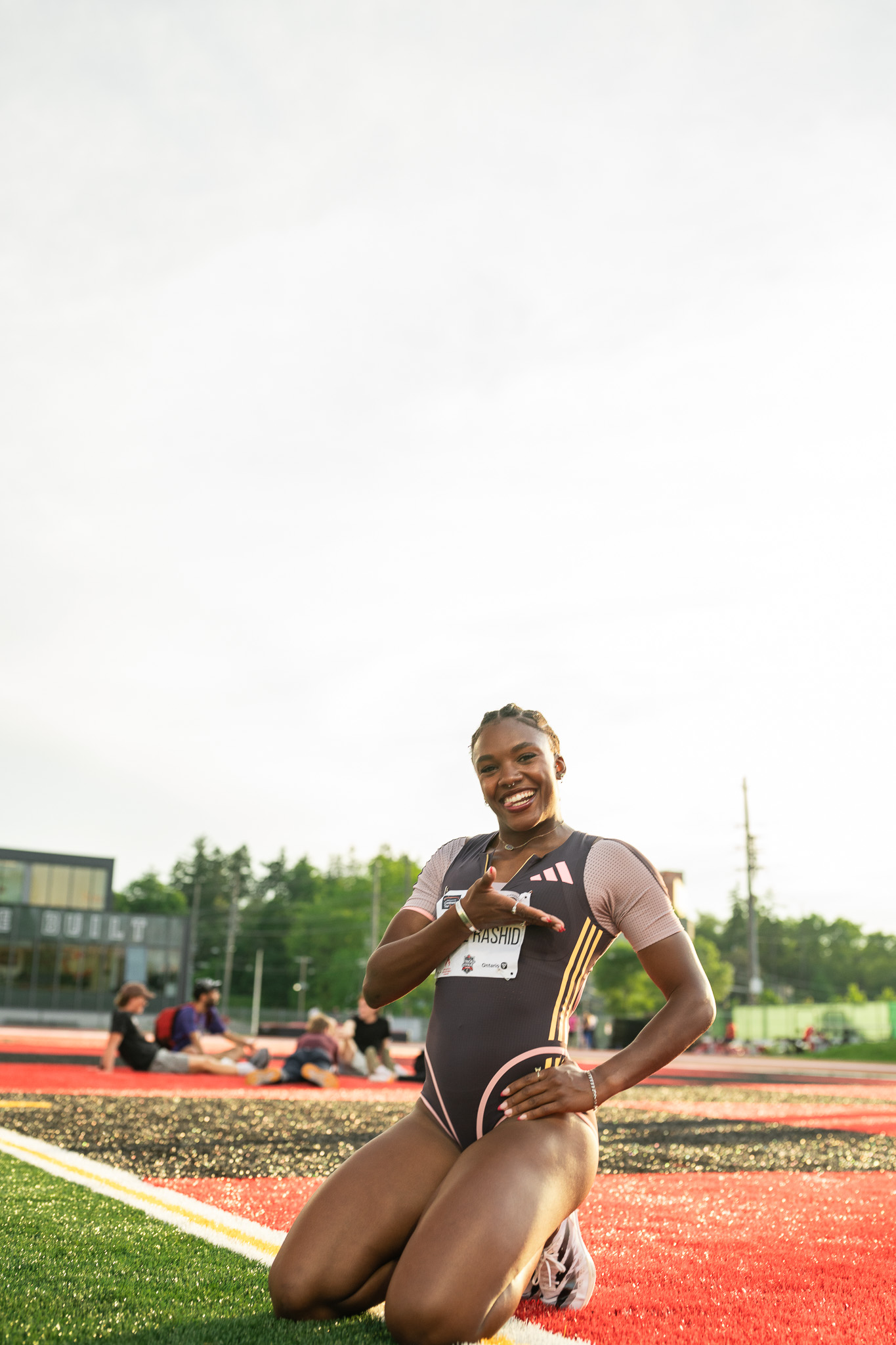 Mariam Abdul-Rashid with teammates